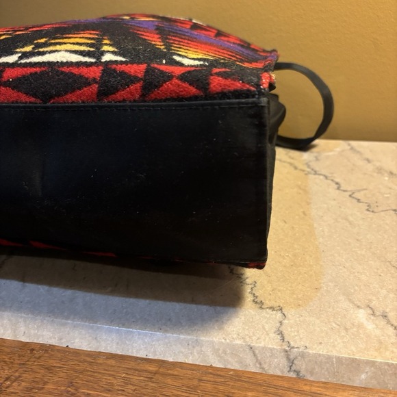 PENDLETON Wool Southwestern Blanket Bag Aztec Carry All RARE - Picture 5 of 13